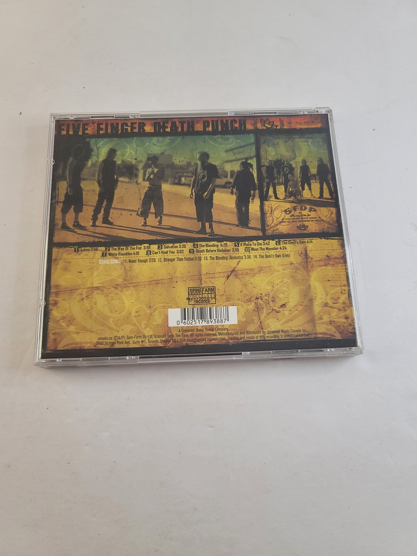 The Way of the Fist by Five Finger Death Punch (CD, Nov-2008, Universal)