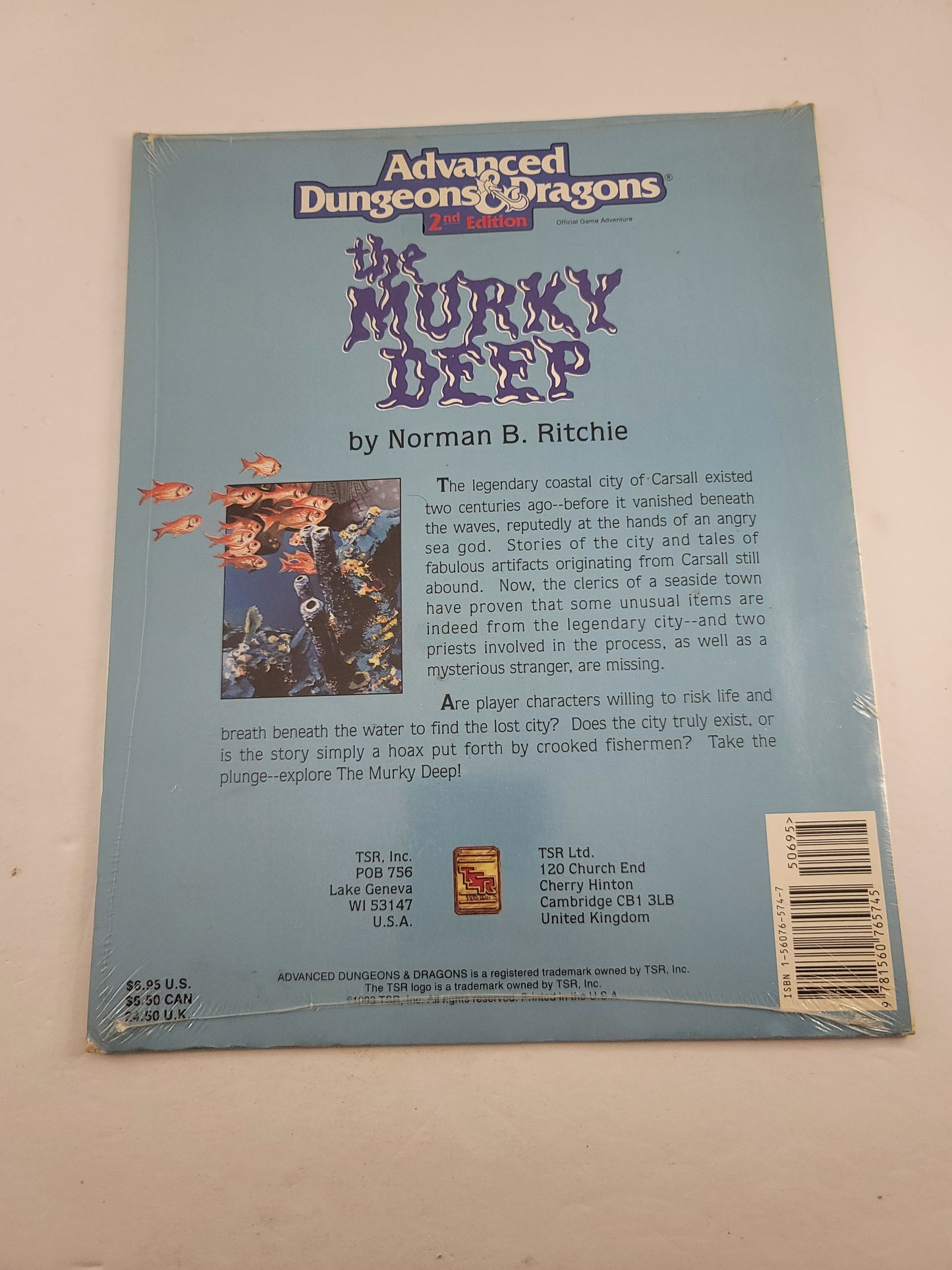 Advanced Dungeons And Dragons 2nd Edition The Murky Deep