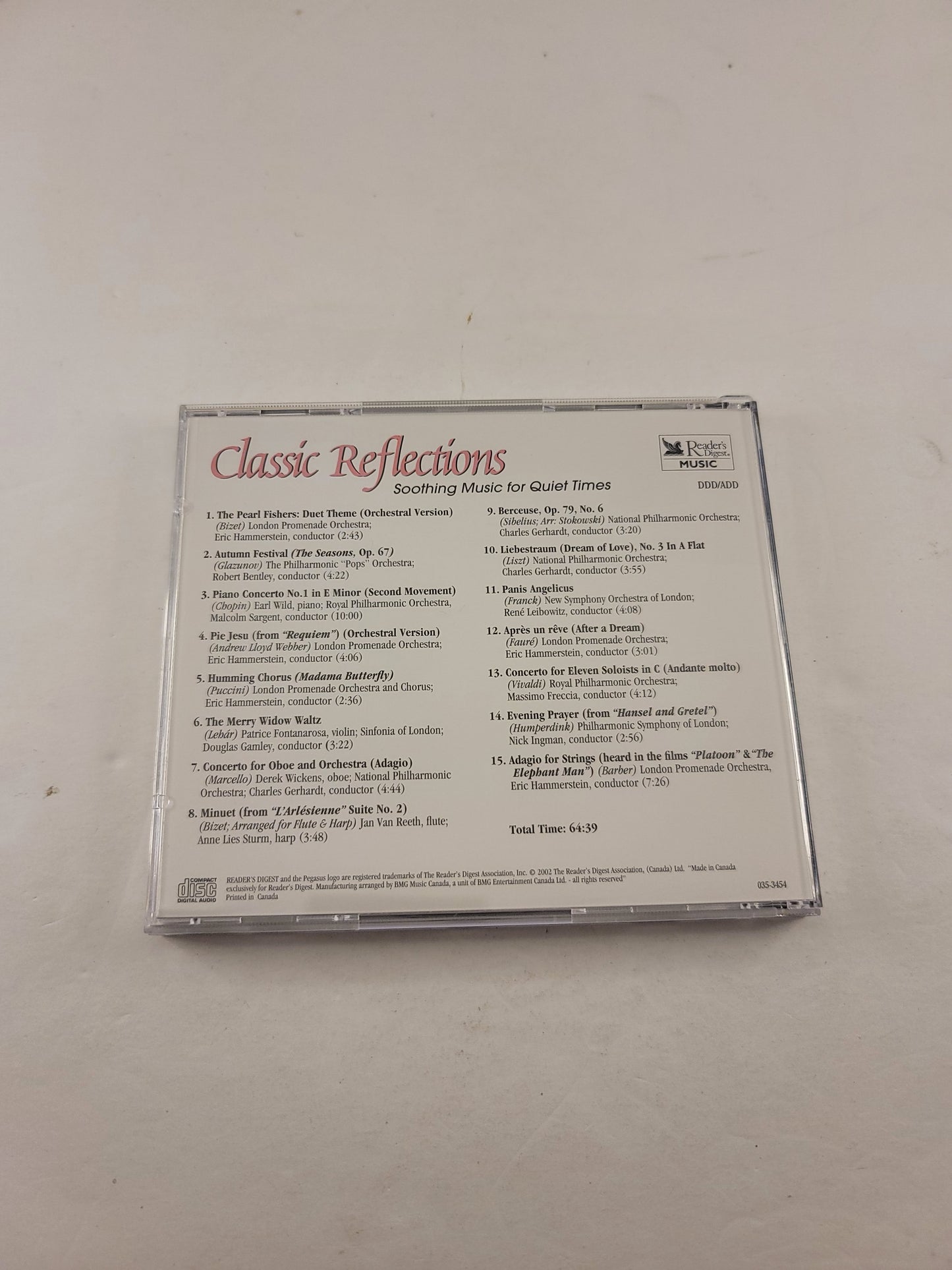 Classic Reflections - Reader's Digest Music - Soothing Music For Quiet Times