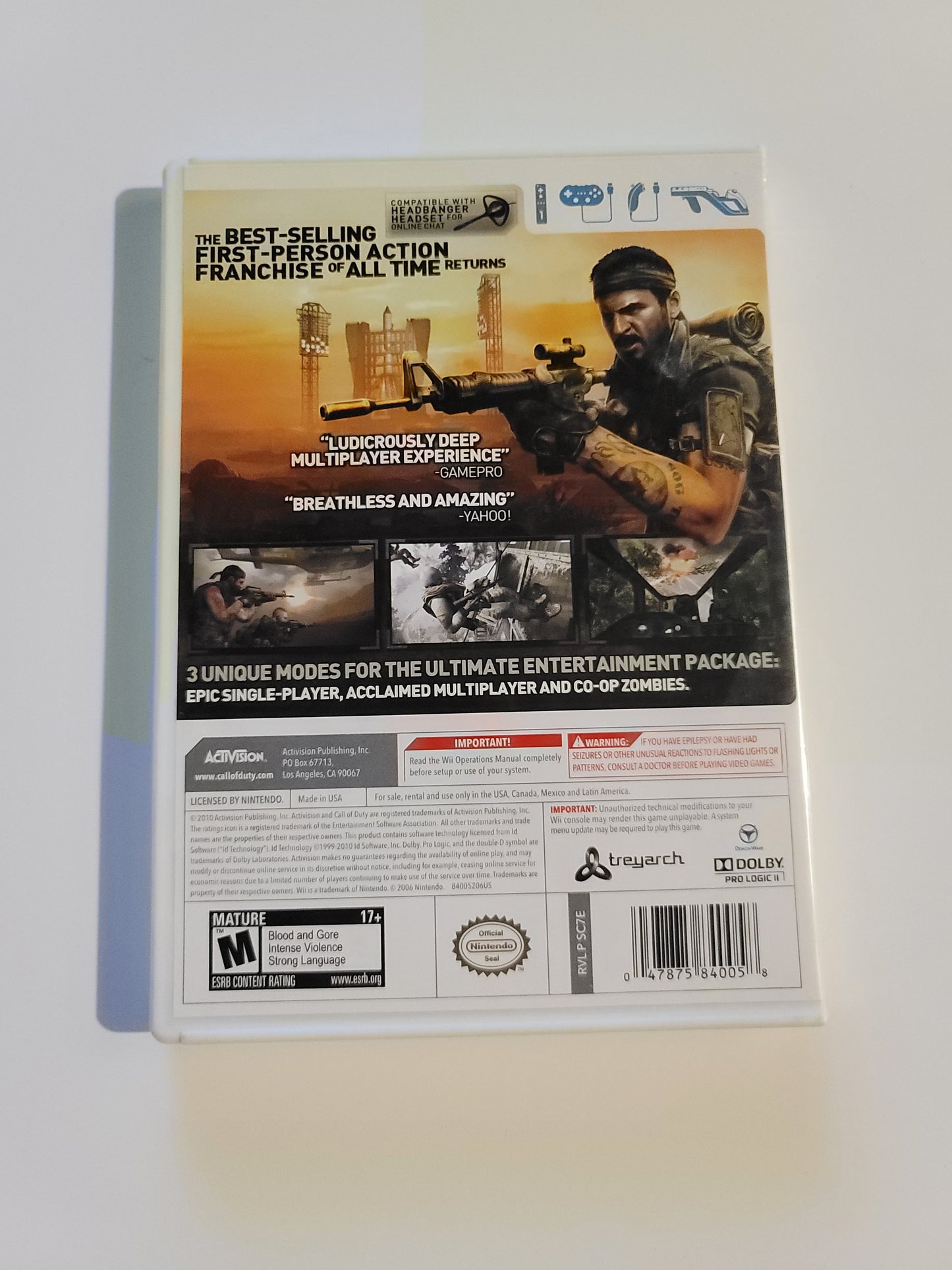 Call of Duty: Black Ops (Nintendo Wii, 2010)
