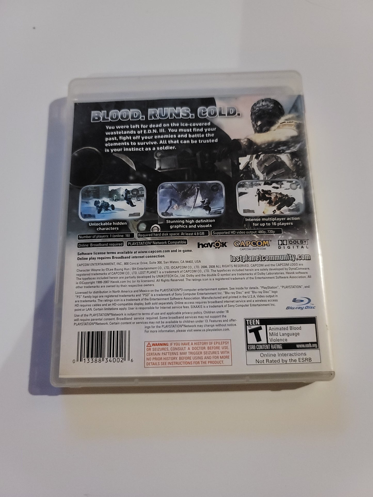 Lost Planet: Extreme Condition (Sony PlayStation 3, 2008)