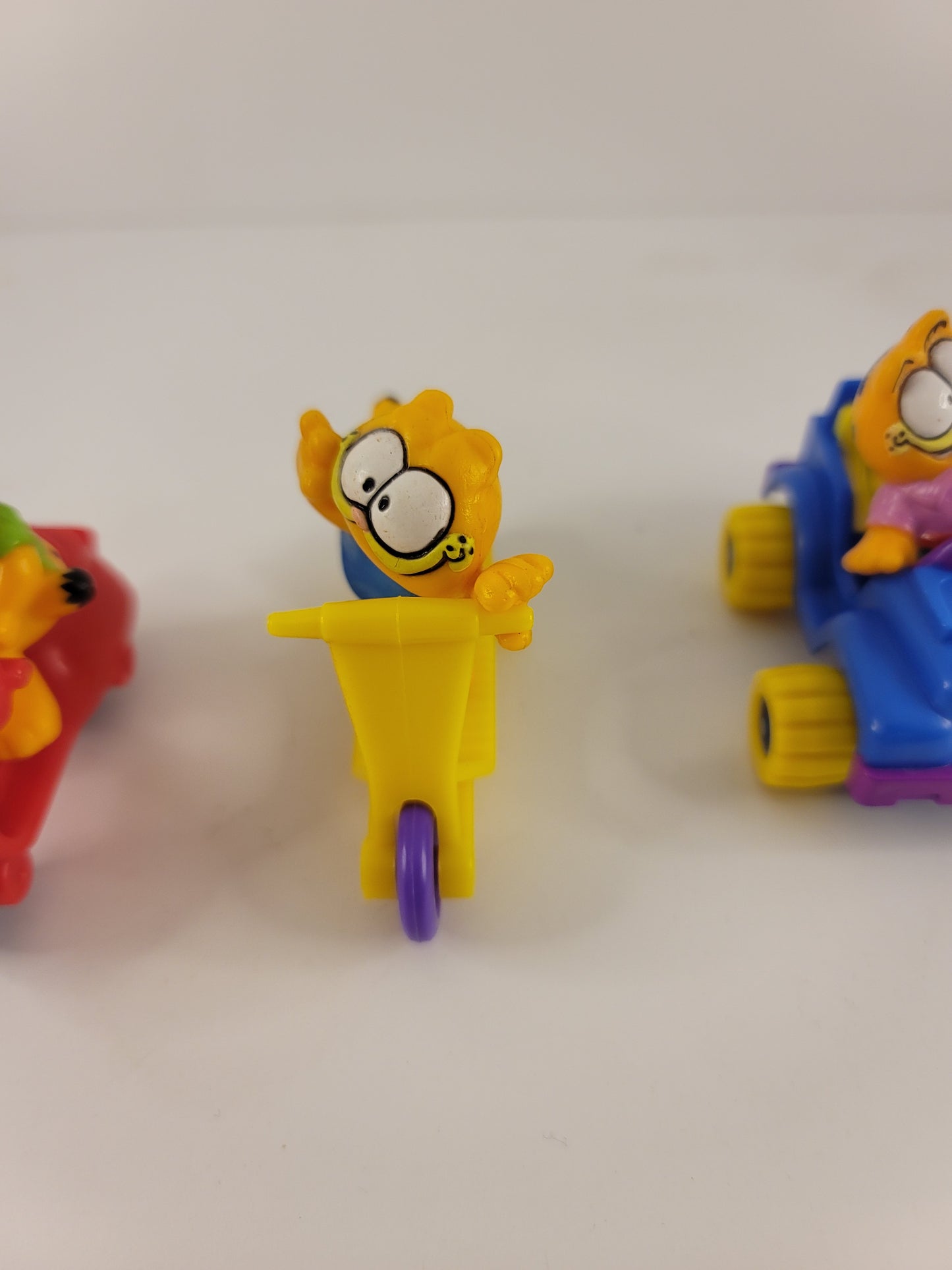 3 Vintage Garfield McDonalds Happy Meal Toys 1988