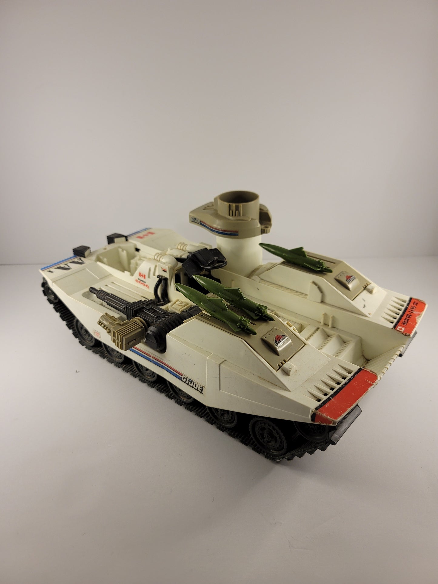 GI Joe Avalanche Snow Tank 1989 - Vintage - As Pictured - Canadian Variant